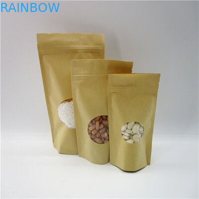 Bolsas de papel modificadas para requisitos particulares formadas ovales/bolsa de empaquetado del polvo de la proteína del arroz