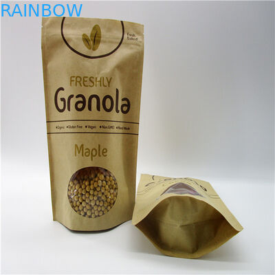 Bolsas de papel modificadas para requisitos particulares formadas ovales/bolsa de empaquetado del polvo de la proteína del arroz