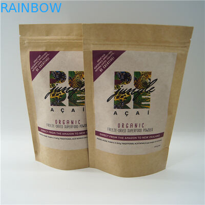 Bolsas de papel modificadas para requisitos particulares formadas ovales/bolsa de empaquetado del polvo de la proteína del arroz