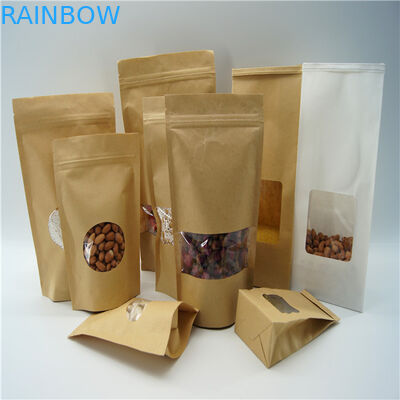Bolsas de papel modificadas para requisitos particulares formadas ovales/bolsa de empaquetado del polvo de la proteína del arroz