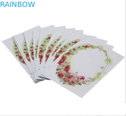 La aduana imprimió el bolso blanco sellado tres lados del envase de plástico de la muestra del color para la mascarilla