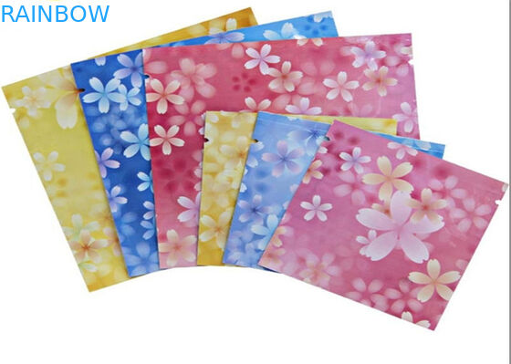 Bolso cosmético sellado tres lados modificado para requisitos particulares del color rosado que empaqueta para la máscara