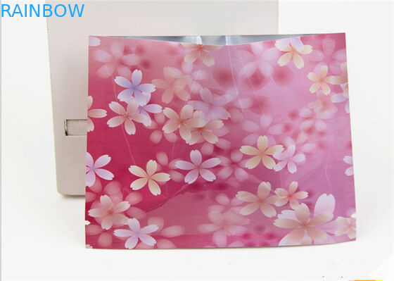 Bolso cosmético sellado tres lados modificado para requisitos particulares del color rosado que empaqueta para la máscara