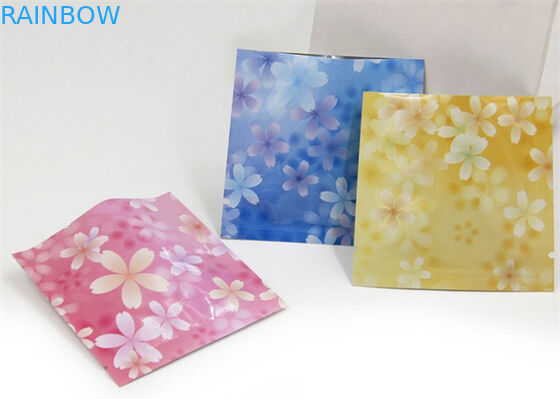 Bolso cosmético sellado tres lados modificado para requisitos particulares del color rosado que empaqueta para la máscara