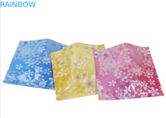 Bolso cosmético sellado tres lados modificado para requisitos particulares del color rosado que empaqueta para la máscara