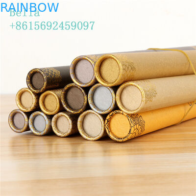 Caja de cartón cilindro de papel embalaje redondo / forma personalizada 350g