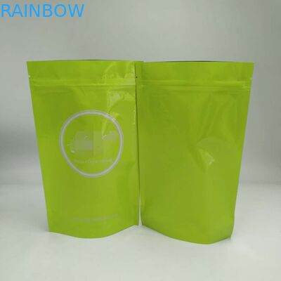 Levántese el grueso modificado para requisitos particulares los colores brillantes plásticos de los bolsos de la cremallera para el té