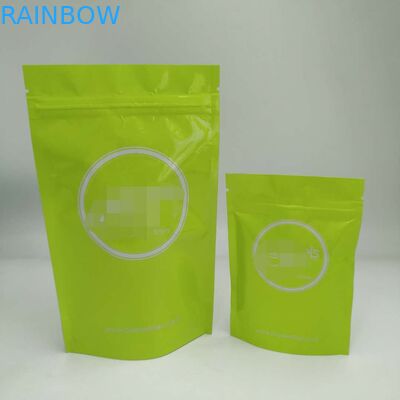 Levántese el grueso modificado para requisitos particulares los colores brillantes plásticos de los bolsos de la cremallera para el té