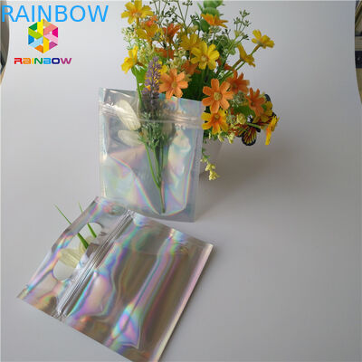 El laser modificado para requisitos particulares del color coloca para arriba bolsos soldó a prueba de humedad en caliente para el paquete del jugo