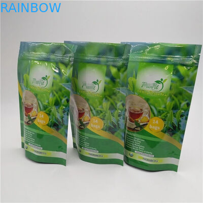 Papel de aluminio del bolso de la bolsa plástica de la cremallera del sello del uno mismo del FDA con colores brillantes