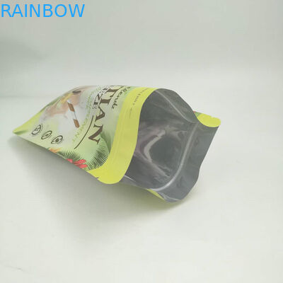 La hoja de oro se levanta las bolsas 200g/250g para el logotipo del polvo de la proteína modificado para requisitos particulares