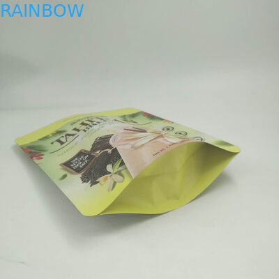 La hoja de oro se levanta las bolsas 200g/250g para el logotipo del polvo de la proteína modificado para requisitos particulares