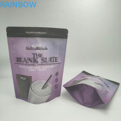 La hoja de oro se levanta las bolsas 200g/250g para el logotipo del polvo de la proteína modificado para requisitos particulares