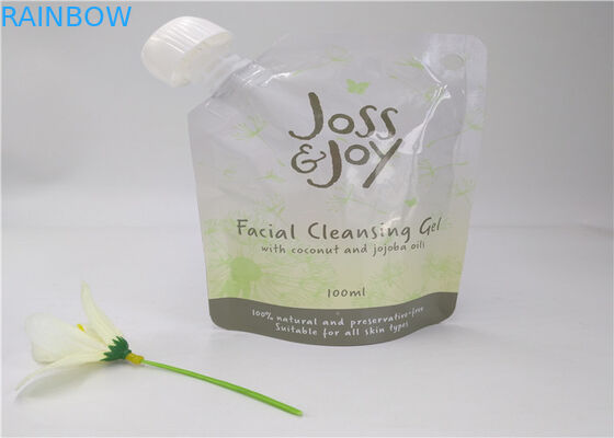 Empaquetado transparente de la bolsa del canalón de la impresión de encargo