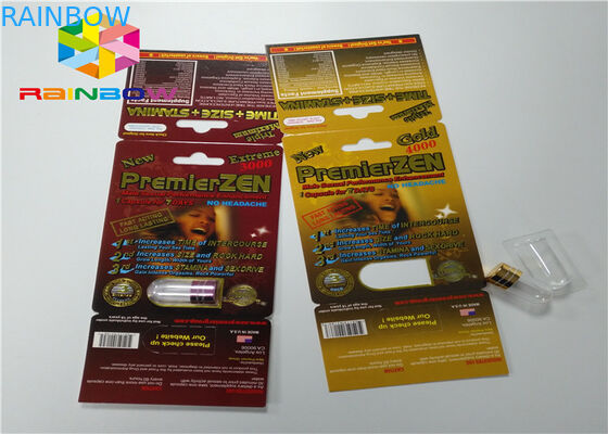 el rinoceronte loco del rinoceronte 69 del efecto 3D 7 píldoras del sexo de la cápsula carda las cajas y las tarjetas de empaquetado/caja de la píldora masculina del aumento de la ampolla 3d