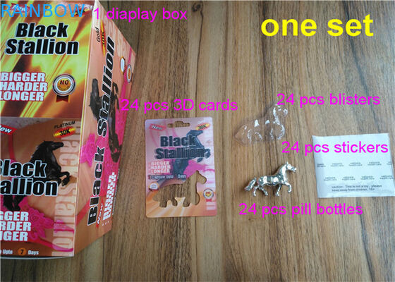 el rinoceronte loco del rinoceronte 69 del efecto 3D 7 píldoras del sexo de la cápsula carda las cajas y las tarjetas de empaquetado/caja de la píldora masculina del aumento de la ampolla 3d
