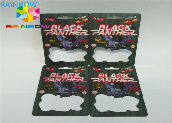 el rinoceronte loco del rinoceronte 69 del efecto 3D 7 píldoras del sexo de la cápsula carda las cajas y las tarjetas de empaquetado/caja de la píldora masculina del aumento de la ampolla 3d