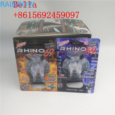 Empaquetado de la tarjeta de la ampolla de la píldora del sexo de Hardsteel EXtacy