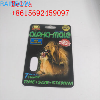 Ampolla plástica material reciclada que empaqueta forma modificada para requisitos particulares con la impresión del efecto 3D