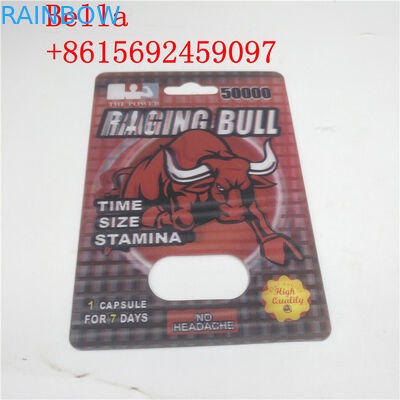 Ampolla plástica material reciclada que empaqueta forma modificada para requisitos particulares con la impresión del efecto 3D