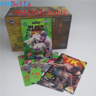 Ampolla plástica negra que empaqueta para el empaquetado masculino de la cápsula del aumento