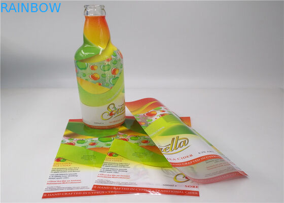 Etiquetas de la manga del encogimiento de la prenda impermeable del pegamento