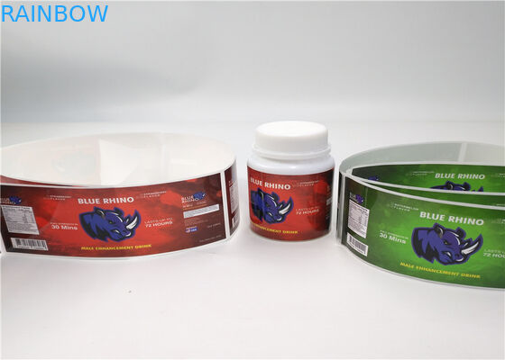 Etiquetas de la manga del encogimiento de la prenda impermeable del pegamento