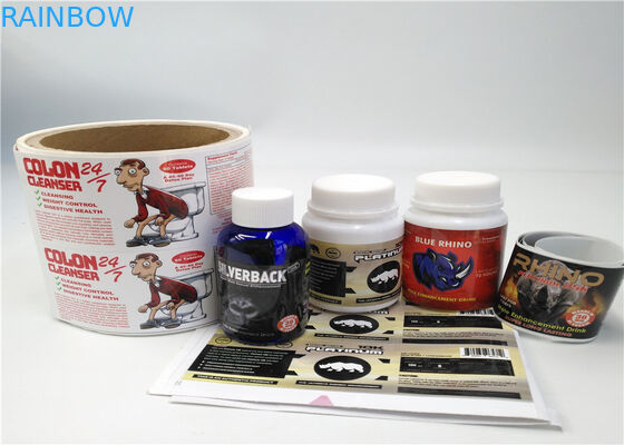 Etiquetas de la manga del encogimiento de la prenda impermeable del pegamento