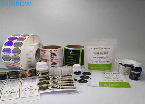 Etiquetas de la manga del encogimiento de la prenda impermeable del pegamento