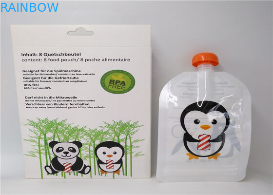 Bolso líquido transparente del canalón para la bebida/el empaquetado de la bebida de la energía