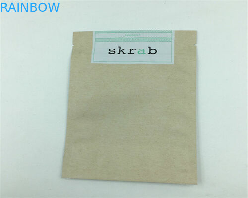 El claro de la parte delantera modificó las bolsas de papel para requisitos particulares para el polvo/el caramelo/el café