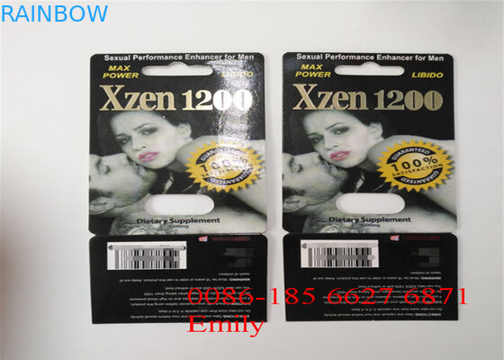 Paquete de ampolla conveniente de las píldoras del rinoceronte que empaqueta con efecto superficial de grabación en relieve