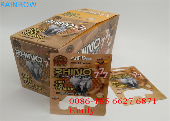 Ampolla plástica de la impresión ULTRAVIOLETA que empaqueta el tamaño modificado para requisitos particulares para las píldoras medicinales