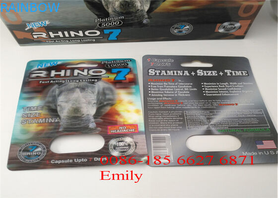 Tarjeta de la ampolla del OEM que empaqueta para aumentar el empaquetado máximo de las cápsulas del hombre