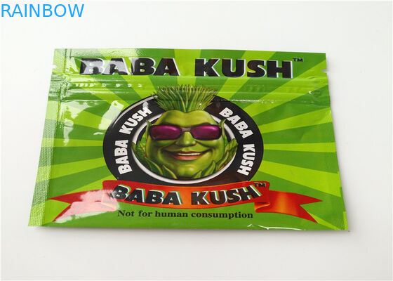 Material mate de empaquetado del incienso herbario OPP del papel de aluminio con color transparente