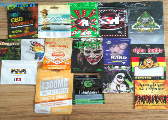 Material mate de empaquetado del incienso herbario OPP del papel de aluminio con color transparente