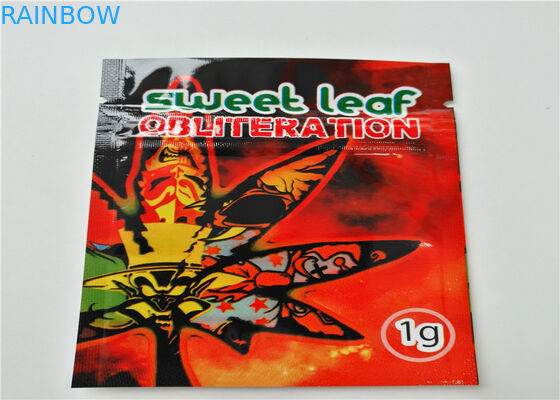 Incienso herbario tamaño pequeño que empaqueta el logotipo de encargo impreso con la capa de aluminio laminada