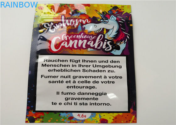 Incienso herbario tamaño pequeño que empaqueta el logotipo de encargo impreso con la capa de aluminio laminada