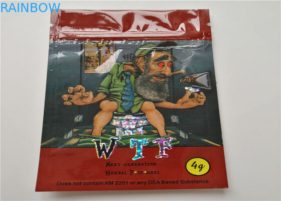 Incienso herbario tamaño pequeño que empaqueta el logotipo de encargo impreso con la capa de aluminio laminada