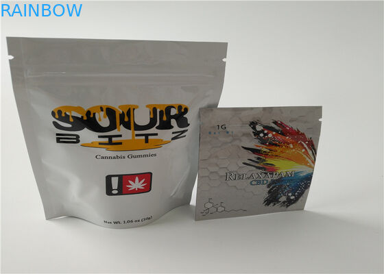 Abotone la impresión de empaquetado del fotograbado del incienso herbario del cierre con el sello hermético de la cremallera