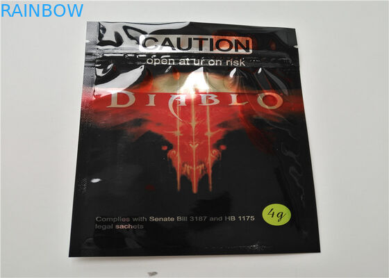 Acabamiento mate de empaquetado del incienso herbario del reforzador del rinoceronte con el re - cremallera cerradiza