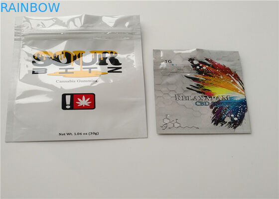Incienso herbario que se puede volver a sellar que empaqueta, bolsos plásticos de THC de la cremallera para el empaquetado de la píldora