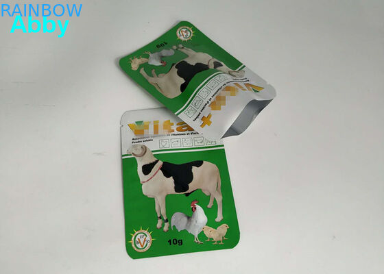 Bolsa modificada para requisitos particulares logotipo del alimento para animales, bolsos del acondicionamiento de los alimentos del color de Gree para los animales