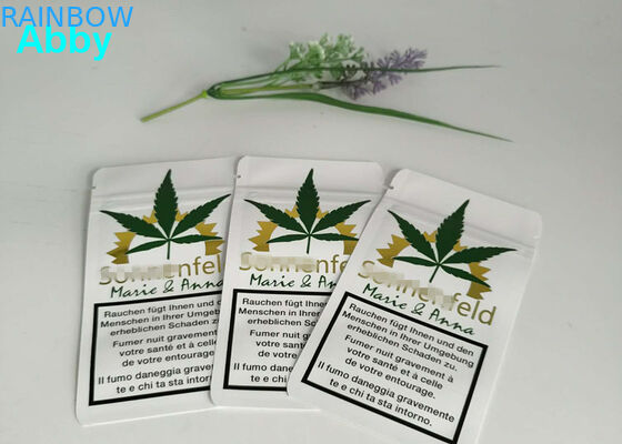 Oro que imprime color que se puede volver a sellar de las bolsas de plástico CMYK con el material modificado para requisitos particulares