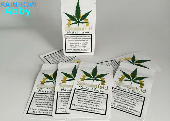 Oro que imprime color que se puede volver a sellar de las bolsas de plástico CMYK con el material modificado para requisitos particulares