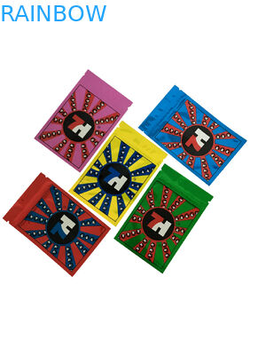 La etiqueta de encargo plástica de los bolsos 7h de la cremallera de la hoja brillante imprimió para las cápsulas de las semillas de CBD