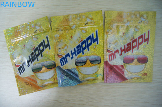 La cremallera plástica de la categoría alimenticia empaqueta 8 colores para el producto 46 * 33 * los 30cm de CBD