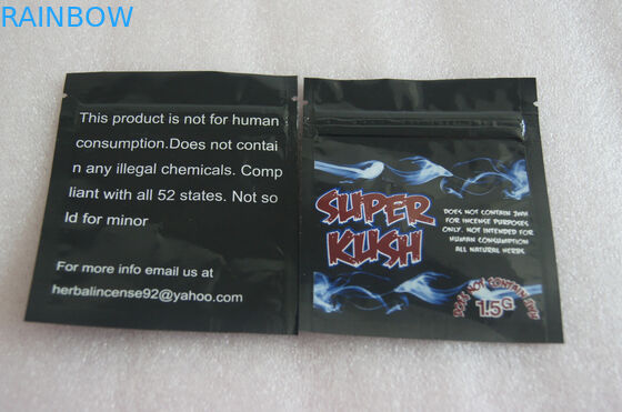 Incienso herbario que empaqueta, bolsos plásticos materiales de la alta barrera de la cremallera del PE