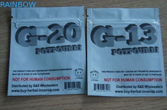 Empaquetado herbario auto-adhesivo del incienso respetuoso del medio ambiente para las cápsulas de CBD