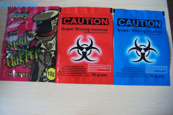 Materiales laminada se levantan la impresión del rotograbado de la bolsa con el agujero redondo de la caída